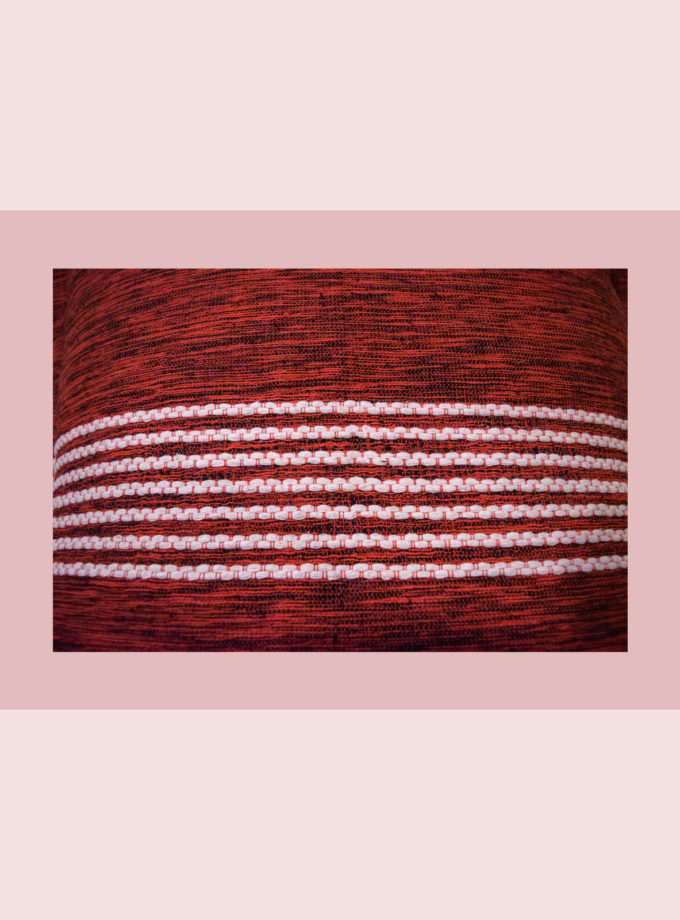 Oaxacan red & black thread weave pillow cases