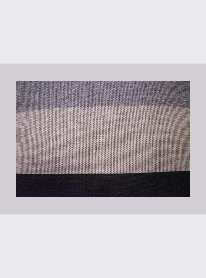 Oaxacan gray shades striped weave pillow cases