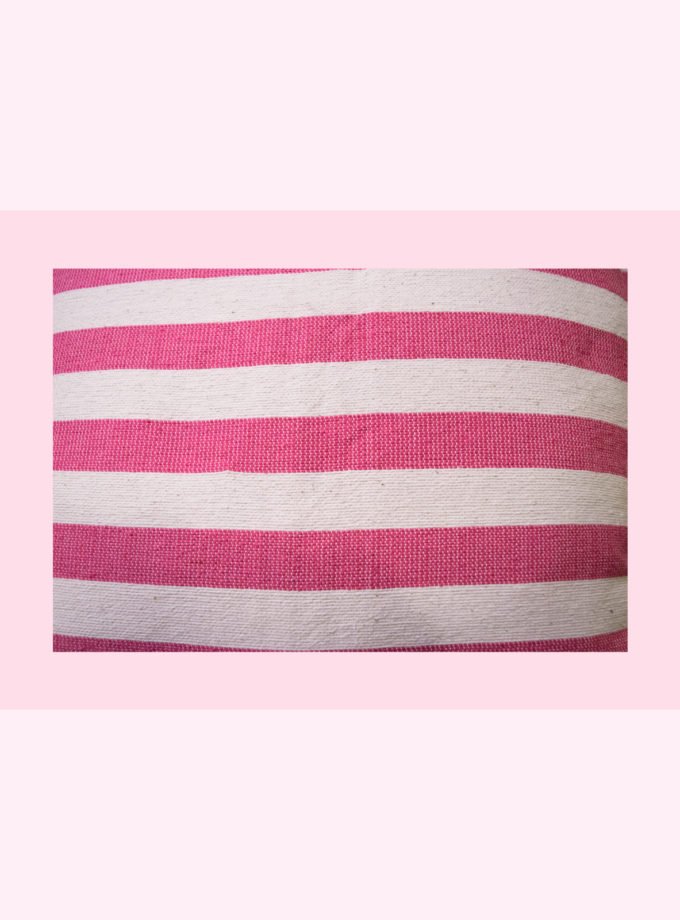 Oaxacan blue & pink striped weave pillow cases