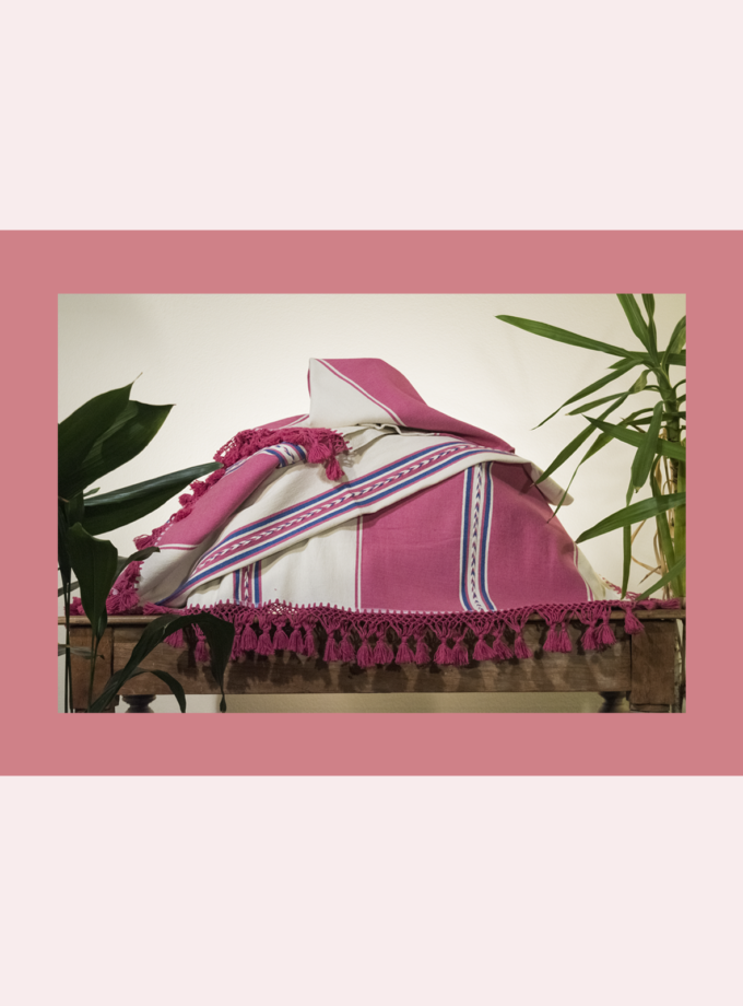 Oaxacan tassel bedspread