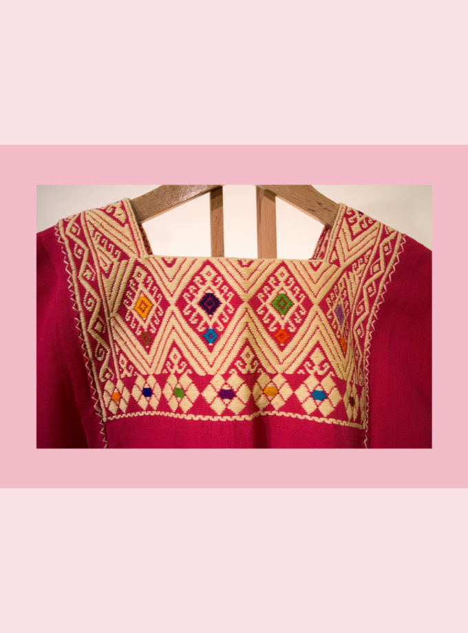 Oaxacan magenta huipíl