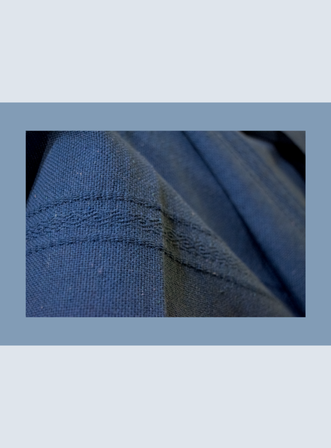 Oaxacan blue handwoven shawl